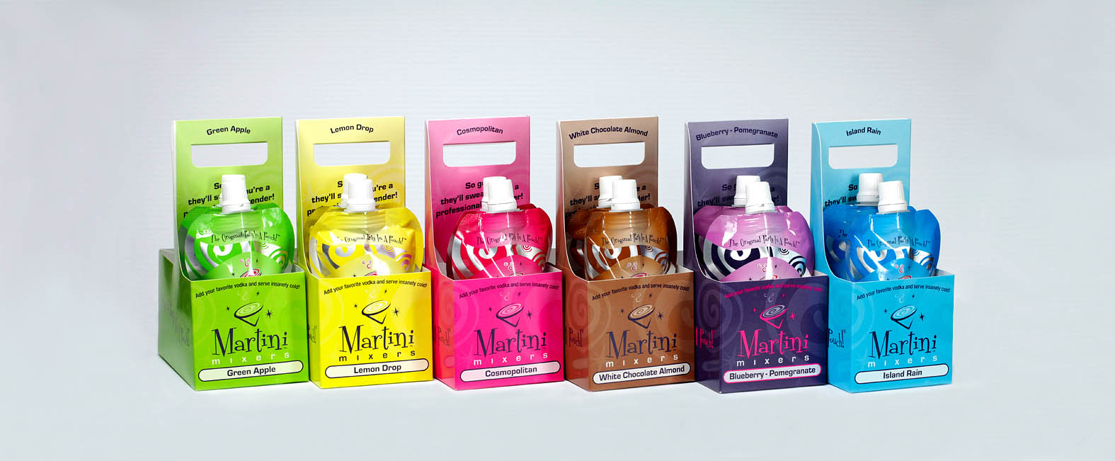 Martini Mixers package designs